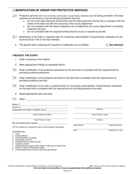 Form GN-4380 Petition to Modify Protective Placement or Protective Services - Wisconsin, Page 2