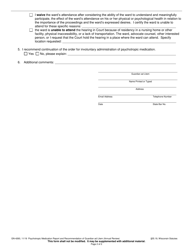 Form GN-4260 Psychotropic Medication Report and Recommendation of Guardian Ad Litem (Annual Review) - Wisconsin, Page 2