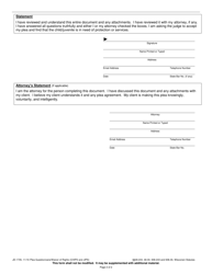 Form JD-1735 Plea Questionnaire/Waiver of Rights (Chips and Jips) - Wisconsin, Page 2