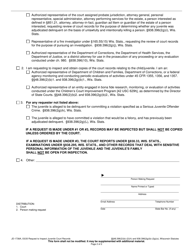 Form JD-1738A Request to Inspect Juvenile Court Records - Wisconsin, Page 2