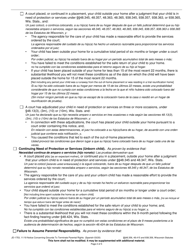 Form JD-1753 Notice Concerning Grounds to Terminate Parental Rights - Wisconsin (English/Spanish), Page 2