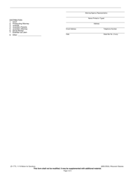 Form JD-1773 Motion for Sanctions - Wisconsin, Page 2