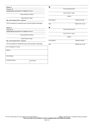 Form PR-1910 Petition for Final Judgment - Wisconsin, Page 2
