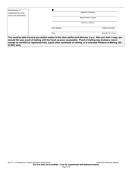 Form SC-517 Demand for Trial and Instructions (Small Claims) - Wisconsin, Page 2