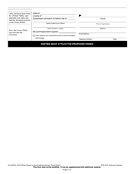 Form SC-5400VA Affidavit Based on Noncompliance Eviction (Small Claims) - Wisconsin, Page 2