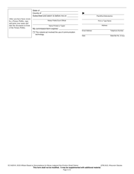 Form SC-5420VA Affidavit Based on Noncompliance for Money Judgment Non-eviction (Small Claims) - Wisconsin, Page 2