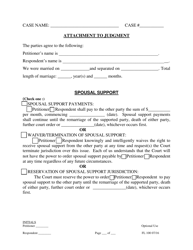 Form FL100 Attachment to Judgment - County of San Joaquin, California