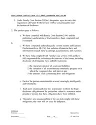 Form FL100 Attachment to Judgment - County of San Joaquin, California, Page 9