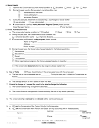 Form CI-12 &quot;Report to the Court on the Status of Conservatee&quot; - County of San Joaquin, California, Page 2