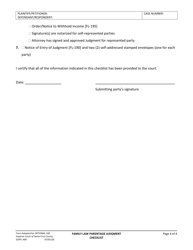 Form SUPFL400 Family Law Parentage Judgment Checklist Petition to Establish Parental Relationship - County of Santa Cruz, California, Page 4