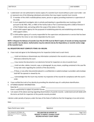 Form SUPJV801 Declaration in Support of Request to Inspect and/or Copy Juvenile Court Records Without a Court Order - County of Santa Cruz, California, Page 3