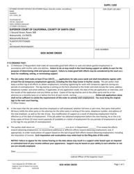 Document preview: Form SUPFL1102 Seek Work Order and Report - County of Santa Cruz, California