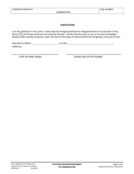 Form SUPPR410 Petition for Reappointment of Conservator - County of Santa Cruz, California, Page 3