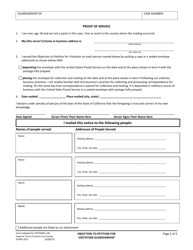 Form SUPPR1071 Objection to Petition for Visitation Guardianships - County of Santa Cruz, California, Page 2