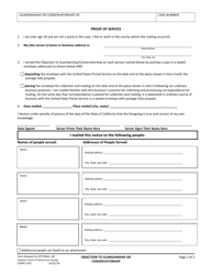 Form SUPPR1070 Objection to Guardianship or Conservatorship - County of Santa Cruz, California, Page 2