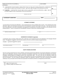 Form SUPCR1106 Dui Advisement of Rights, Waiver, and Plea Form - County of Santa Cruz, California, Page 6