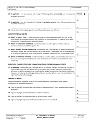 Form SUPCR1104 Dui Advisement of Rights, Waiver, and Plea Form - County of Santa Cruz, California, Page 2