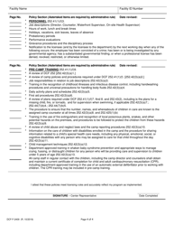 Form DCF-F-2409 Policy Checklist - Day Camps - Wisconsin, Page 4