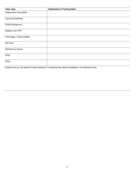 Form DCF-F-2685-E Individualized Training Plan - Wisconsin, Page 3