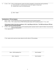 Form DCF-F-2695 Guardianship Screening - Wisconsin, Page 3