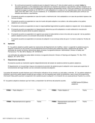 Formulario DCF-F-CFS0074-E-S Acuerdo De Asistencia Para La Adopcion - Wisconsin (Spanish), Page 3