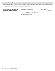 Form DCF-F-CFS0142-H Affidavit - Wisconsin (Hmong), Page 2