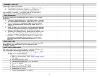 Form DCF-F-CFS0369 Personnel Record Checklist - Child Placing Agencies - Wisconsin, Page 3