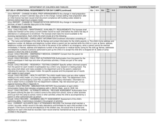 Form DCF-F-CFS0070 Initial Licensing Checklist - Day Camps - Dcf 252 - Wisconsin, Page 13