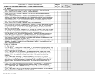 Form DCF-F-CFS0070 Initial Licensing Checklist - Day Camps - Dcf 252 - Wisconsin, Page 14