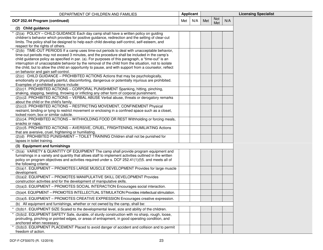 Form DCF-F-CFS0070 Initial Licensing Checklist - Day Camps - Dcf 252 - Wisconsin, Page 23
