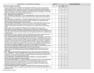 Form DCF-F-CFS0070 Initial Licensing Checklist - Day Camps - Dcf 252 - Wisconsin, Page 27