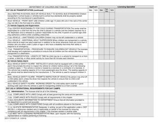 Form DCF-F-CFS0070 Initial Licensing Checklist - Day Camps - Dcf 252 - Wisconsin, Page 9