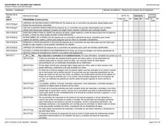 Formulario DCF-F-CFS2241-S Lista De Verificacion De La Licencia Inicial: Centros De Cuidado Infantil Familiar - Wisconsin (Spanish), Page 10