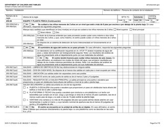 Formulario DCF-F-CFS2241-S Lista De Verificacion De La Licencia Inicial: Centros De Cuidado Infantil Familiar - Wisconsin (Spanish), Page 6