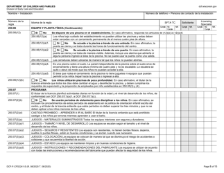 Formulario DCF-F-CFS2241-S Lista De Verificacion De La Licencia Inicial: Centros De Cuidado Infantil Familiar - Wisconsin (Spanish), Page 8