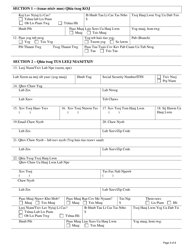 Form DCF-F-DWSC11053-H Parent&#039;s Application for Child Support Services - Wisconsin (Hmong), Page 3