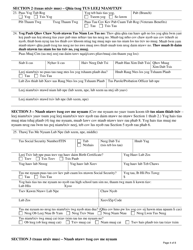 Form DCF-F-DWSC11053-H Parent&#039;s Application for Child Support Services - Wisconsin (Hmong), Page 4