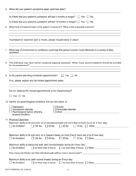 Form DCF-F-DWSP2012 Medical Examination and Capacity - Wisconsin, Page 2