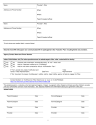 Form DCF-F-CFS2179-E Protective Plan - Wisconsin, Page 2