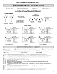 WVSP Form 78 (DMV-314) West Virginia Dui Information Sheet - West Virginia, Page 4