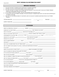 WVSP Form 78 (DMV-314) West Virginia Dui Information Sheet - West Virginia, Page 5