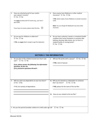Application for Medicaid Recertification/Renewal Form - Washington, D.C., Page 3