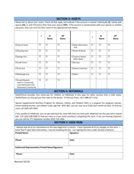 Application for Medicaid Recertification/Renewal Form - Washington, D.C., Page 4