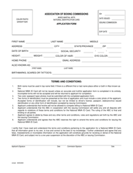 Form A511-4124NID &quot;Mixed Martial Arts National Identification Card Application Form - Boxing, Martial Arts, and Professional Wrestling Program&quot; - Virginia, Page 2