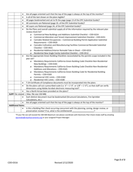 Form CDD-0316 Electronic Plan Check (Epc) Submittal Verification Checklist - City of Sacramento, California, Page 2