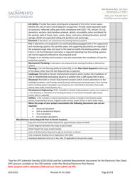 Form CDD-0231 Remodel and Tenant Improvement Submittal Checklist (Commercial) - City of Sacramento, California, Page 2