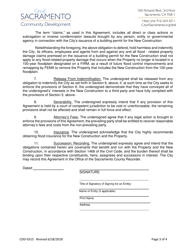 Form CDD-0315 Hold Harmless Agreement Regarding the Risk of Flooding to Real Property - City of Sacramento, California, Page 3