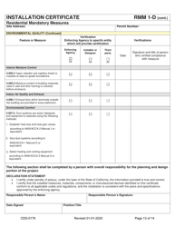 Form CDD-0179 2019 California Green Code VOC Self Certify Checklist - City of Sacramento, California, Page 13