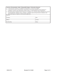 Form CDD-0179 2019 California Green Code VOC Self Certify Checklist - City of Sacramento, California, Page 3