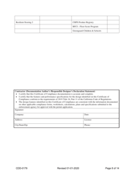 Form CDD-0179 2019 California Green Code VOC Self Certify Checklist - City of Sacramento, California, Page 8